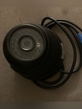 Black Dome Security Camera - Wired CCTV Surveillance Camera